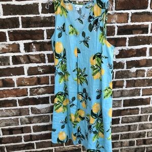I. Jill Lemon Dress - Linen size M